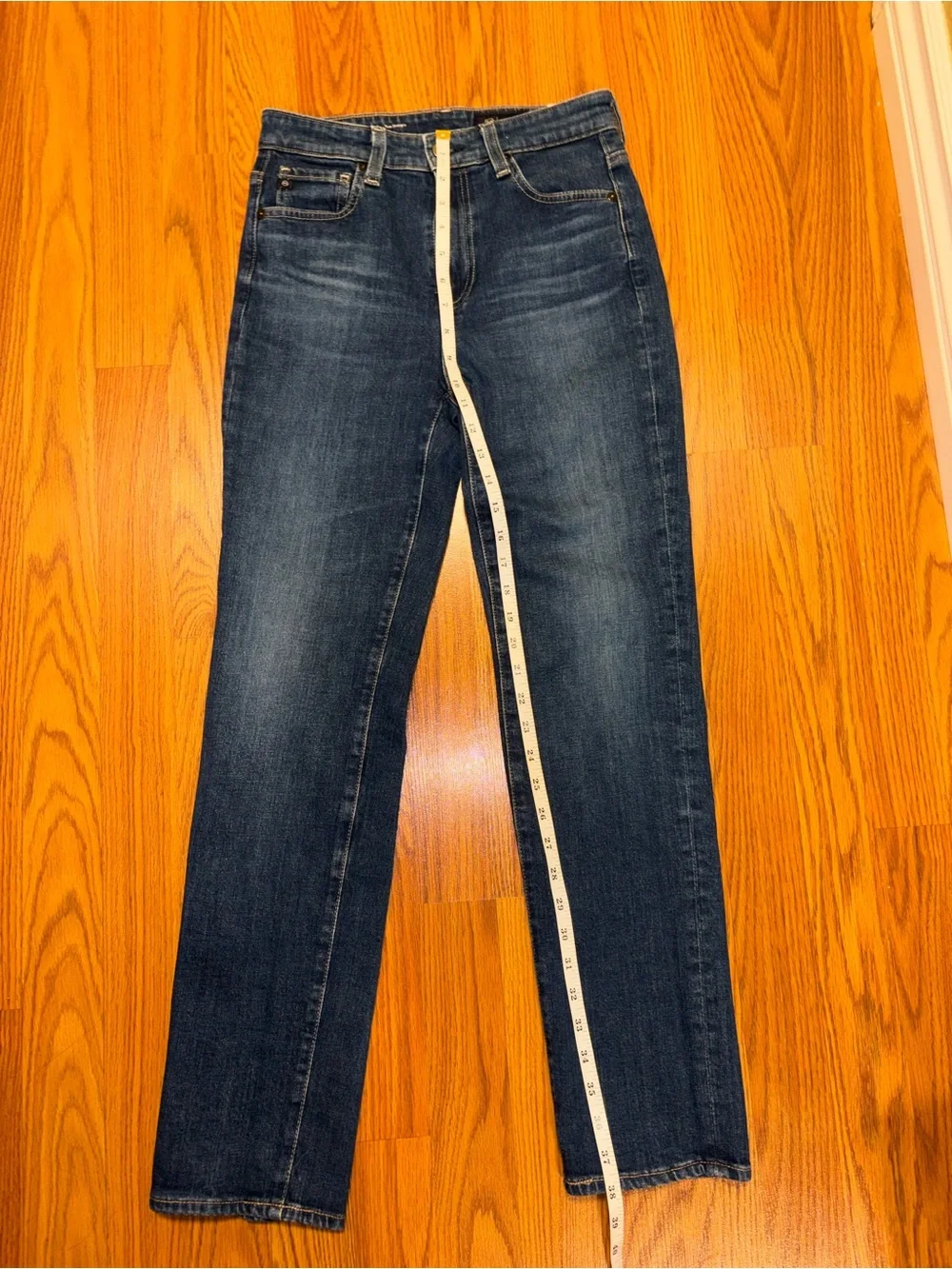 AG Adriano Goldschmied Saige High-Rise Slim Straight Jeans - Picture 8 of 10